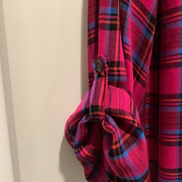 Splendid Tunic Top, pink & black, size medium - Picture 5 of 6